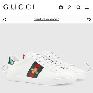 Authentic Gucci Women’s Ace Sneaker with Bee